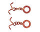 Patricia Healey Copper Roped Toggle w/ Zig Zag Bar 16x21mm, 25mm bar
