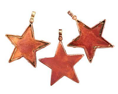 Patricia Healey Copper Star Bezel Pendant 45x56mm