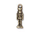 TierraCast Antique Brass (plated) Nutcracker Charm 8x27mm