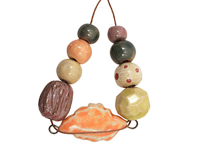 Gaea Ceramic Orange Leaf Bundle
