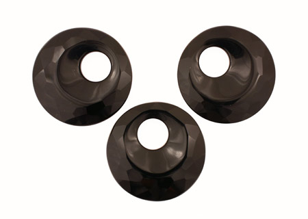 Black Onyx Faceted Off Center Donut 50mm