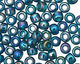 TOHO Transparent Rainbow Teal Round 8/0 Seed Bead