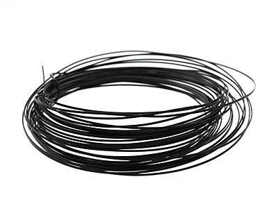 Soft Flex Black Half Round Craft Wire 21 gauge, 7 yards