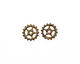 C-Koop Enameled Metal Olive Small Sectioned Gear 16mm