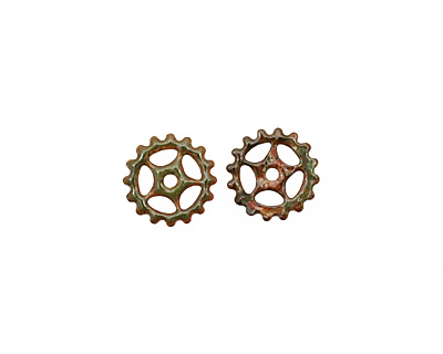 C-Koop Enameled Metal Olive Small Sectioned Gear 16mm