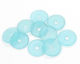Turquoise Bay Recycled Glass Donut 25mm