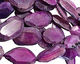 Purple Agate Natural Edge Freeform Faceted Slab 40-58x24-33mm