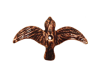 Ezel Findings Antique Copper Flying Bird 4x10mm