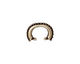 TierraCast Antique Brass (plated) Large Beaded Pinch Bail 3x12mm