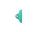 Czech Glass Jade Flower Button 12x7mm