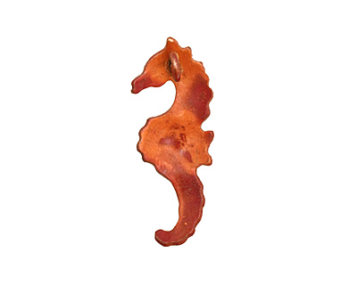 Patricia Healey Copper Seahorse Pendant 14x35mm