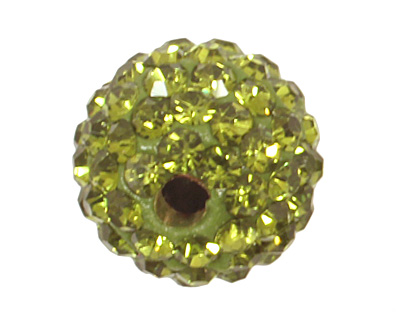 Olivine Pave Round 10mm (1.5mm hole)