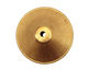 Brass Corrugated Saucer 14x24mm