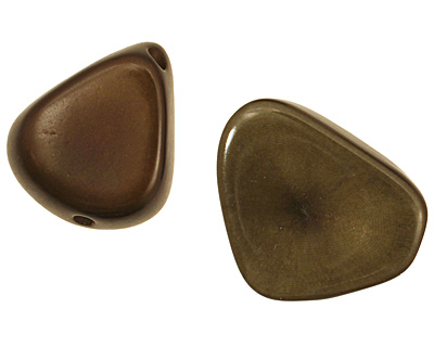 Tagua Nut Olive Banana Chip 22-29x16-22mm
