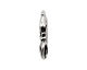 TierraCast Antique Silver (plated) Christmas Bells 16mm