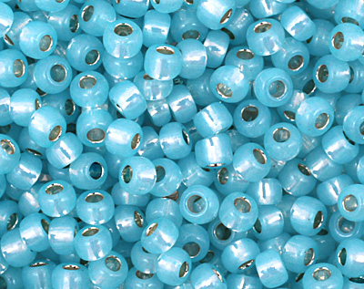 TOHO Milky Aqua (with Silver Lining) Round 11/0 Seed Bead