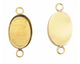 Brass Oval Bezel Link 29x20mm