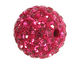 Fuchsia Pave Round 12mm (1.5mm hole)