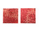 Lillypilly Red Wine Flower Garden Patina Copper Sheet 3"x3", 36 gauge