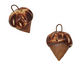Kylie Parry Ceramic Hints of Mustard Acorn 15x23mm