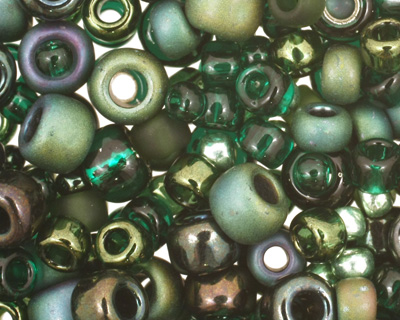 TOHO Bonsai Green/Black Seed Bead Mix