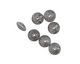Pewter Daisy w/ Dots Rondelle 6x12mm