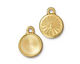 TierraCast Gold (plated) Faceted Drop 14x17mm
