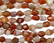 Red & Gray Botswana Agate Faceted Nugget 14-20x12-14mm