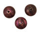 Missficklemedia Patinated Violet Satin Brushed Rondelle 11x17mm