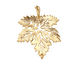 Ezel Findings Gold (plated) Fancy Maple Leaf Link 28x23mm