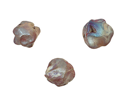 XAZ Raku Rust Blue Nugget 19-21mm