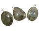 Labradorite Freeform Pendant in Sterling Silver 52-65x72-84mm