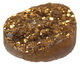Druzy (metallic gold) Round Cabochon 30mm
