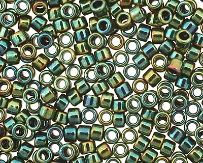 TOHO Higher Metallic Iris Green Treasure #1 Seed Bead
