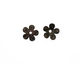 C-Koop Enameled Metal Black 5 Petal 15mm