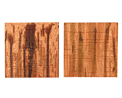 Lillypilly Enchantment Bamboo Embossed Patina Copper Sheet 3
