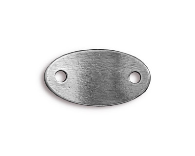 TierraCast Antique Pewter (plated) Rock & Roll Oval Link 25x13mm