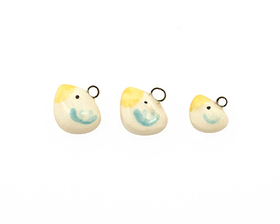 Jangles Ceramic Woodland White Bird 14-16mm