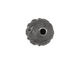 Gunmetal Engraved Oval Rice 16x12mm