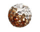 Topaz/Crystal Ombre Pave Round 8mm (1.5mm hole)