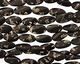 Chinese Writing Stone Twisted Oval 28x16mm