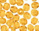 Czech Fire Polished Glass Medium Topaz Round 4mm