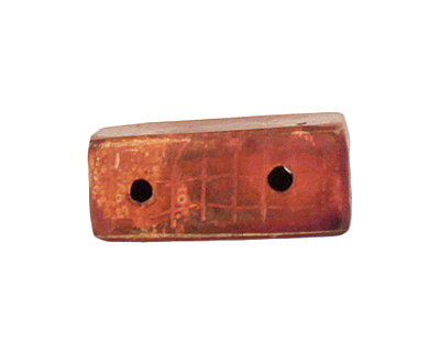Patricia Healey Copper 2 Hole Grooved Edge Square 15mm