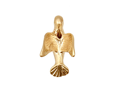 Ezel Findings Gold (plated) Peace Dove 11x15mm