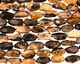 Black Petrified Wood Faceted Freeform Nugget 28-38x16-24mm