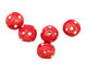 Jangles Ceramic Red/White Dotted Round 14-16mm