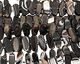 Black Sardonyx Flat Freeform Oval (side drilled) 11-16x30-40mm
