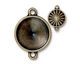 TierraCast Antique Brass (plated) Faceted Link 29x21mm