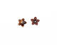C-Koop Enameled Metal Wisteria Purple Small 5 Petal 12mm