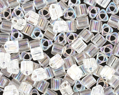 TOHO Transparent Rainbow Crystal Triangle 11/0 Seed Bead